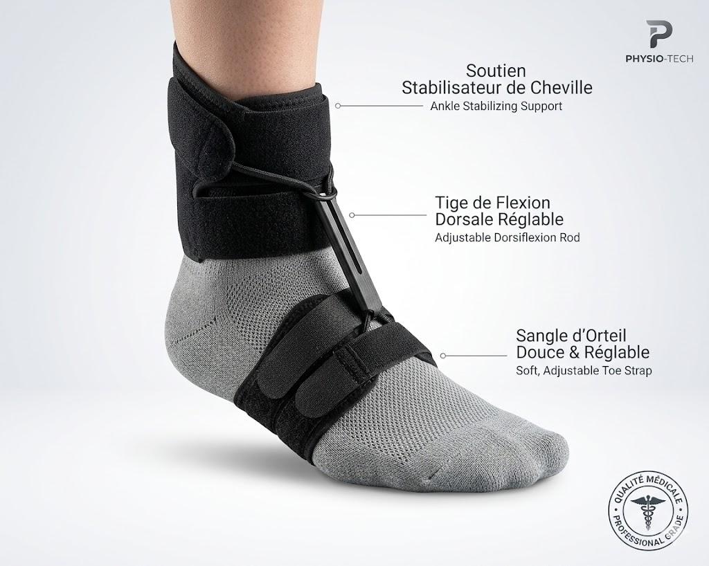 Releveur dynamique de pied Liberté pour pied ballant non spastique Ortho-Life