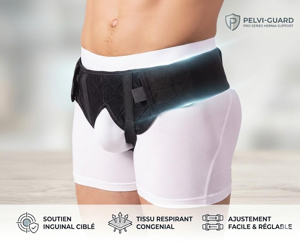 Ceinture Herniaire Double – Soutien pour Hernie Inguinale Bilatérale
